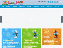 Tablet Screenshot of globalkidspark.com